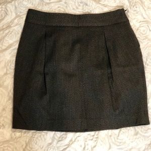 Mossimo Stretch Brown Tweed Lined Skirt Size 2